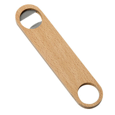 Sublimação do abridor de garrafa do metal da madeira de faia - perfeita para Gifting 4cm