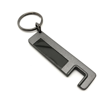 MOQ 500 Metal Keychain Holder com logotipo personalizado para