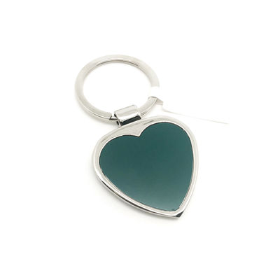 Carregador de chaveira de metal de cor verde-prata 36x69x6mm