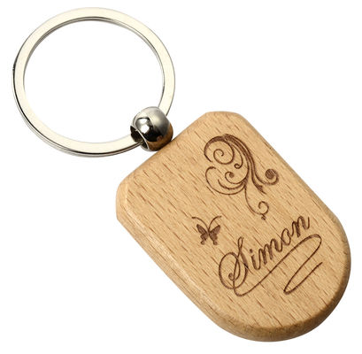 Gravura de Chave de Chave de Madeira Personalizada Eco-Amigável Personalizada