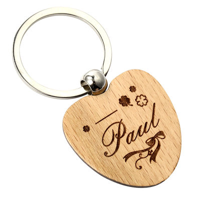 Chaves de madeira personalizadas e personalizáveis feitas de materiais naturais