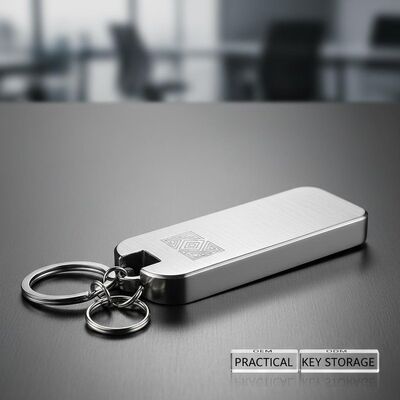 Suporte de chaveiro em metal liga de zinco, construção durável, OEM ODM, adequado para personalização de marca e armazenamento prático de chaves