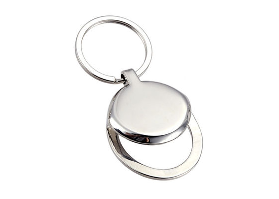 Abridor de garrafa redondo do Keyring do metal do suporte liga de zinco da chave do metal