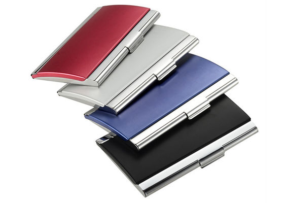 Metal colorido de alumínio Logo Card Case feito sob encomenda do titular do cartão do nome