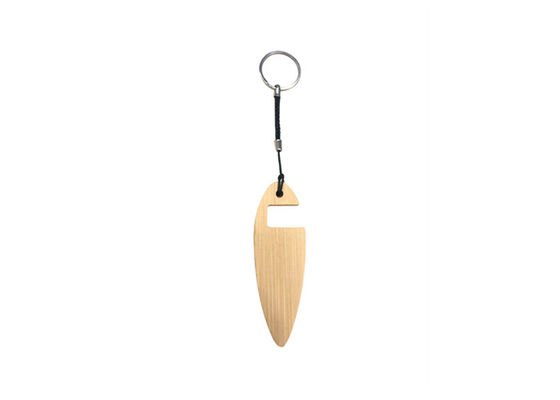 Keyring de madeira do metal da cor chave de bambu do bambu da natureza do suporte do telefone do suporte do metal