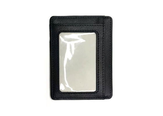 O retângulo cobre o organizador preto Wallet Custom Logo Card Holder 20g do cartão de crédito de 97mm
