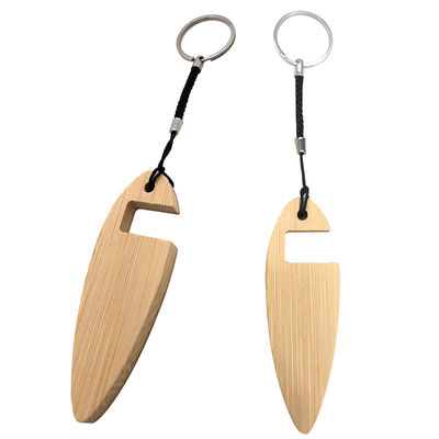Corrente chave da prancha de madeira de bambu amigável de Eco com suporte do telefone