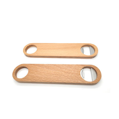 Sublimação do abridor de garrafa do metal da madeira de faia - perfeita para Gifting 4cm