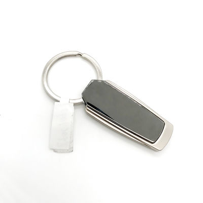 Pistola de embalagem de poli-saco individual Porta-chaves de metal preto Disponível para OEM/ODM