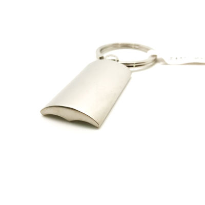 Chave personalizada de prata com opção de design de logotipo personalizado