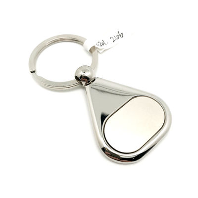 Porta-chaves de metal Disponível com embalagem individual e opções OEM/ODM