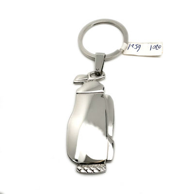 Porta-chaves de metal de pássaro Chave de chave personalizada em saco poli individual