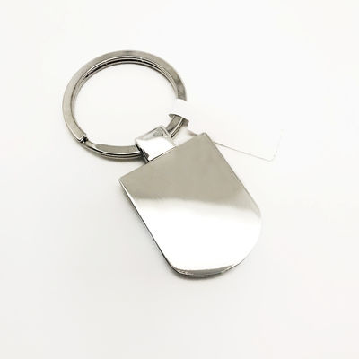 Elegante porta-chaves de metal prateado durável e duradouro