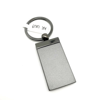 Porta-chaves de metal personalizável com acabamento preto e MOQ de 500