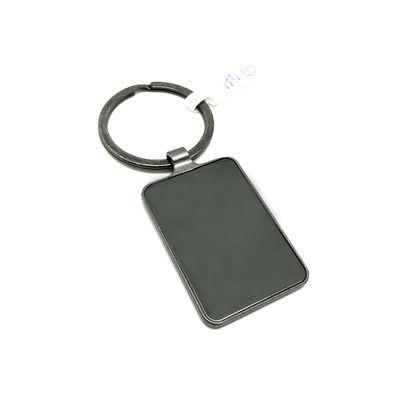 Logotipo personalizado Black Gun Metal Keychain Holder para vendas altas