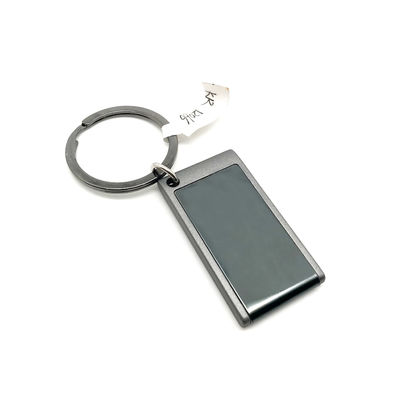 Porta-chaves de metal Container de chaveiro de ferro com arma preta