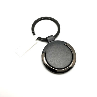 Porta-chaves de metal de liga de zinco de arma preta para requisitos do cliente