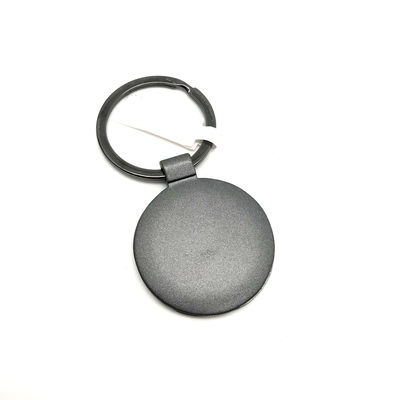 Porta-chaves de metal de liga de zinco de arma preta para requisitos do cliente