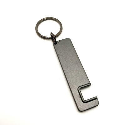 MOQ 500 Metal Keychain Holder com logotipo personalizado para