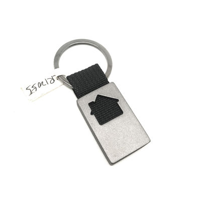 Porta-chaves de liga de zinco com serviços OEM/ODM e pacote individual de sacos