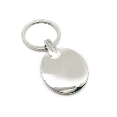 Porta-chaves de metal de prata com OEM/ODM Disponível