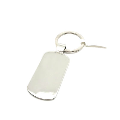 Porta-chaves de metal de prata para OEM/ODM Disponível personalizado