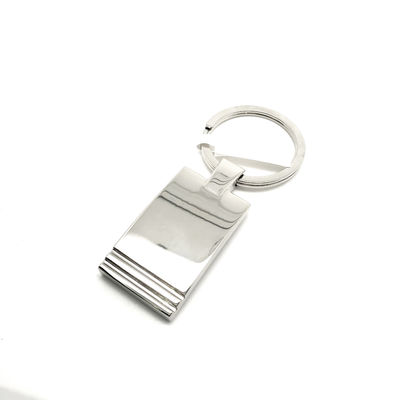 Pacote individual de bolsas para porta-chaves de metal durável com acabamento de prata