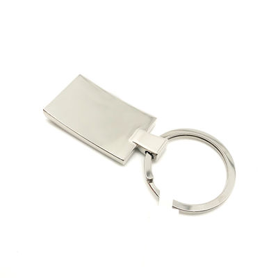 Pacote individual de bolsas para porta-chaves de metal durável com acabamento de prata