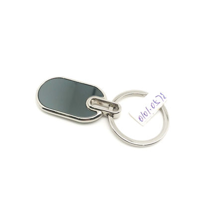 Elegante porta-chaves de metal com logotipo personalizado