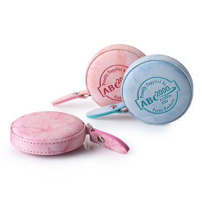 Cor personalizada PU ABS Tape Measure Duplo Lado 150mm/60inch Range Retractable Ruler em Polybag