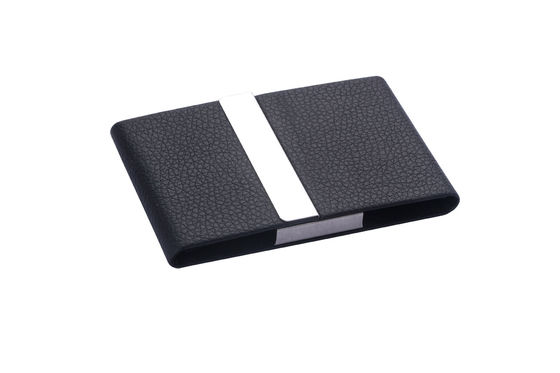 Rectangular Metal Cartão de Visita Portador Para Homens e Mulheres Snap fechamento pacote