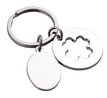Porta-chaves de liga de zinco com personalização de logotipo elegante disponível