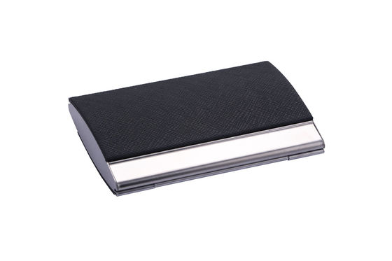 Porta-cartões de negócios Slim Metal Snap Closure para cartões de negócios profissionais