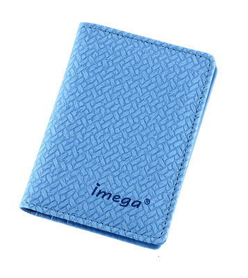 Compacto e resistente à água porta passaporte com 4 slots de cartão e bolsos personalizados