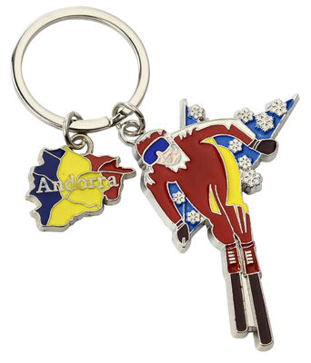 Chaveiro de Metal Personalizado com Formato Fofo e Logotipo Banhado para Produtos de Plástico