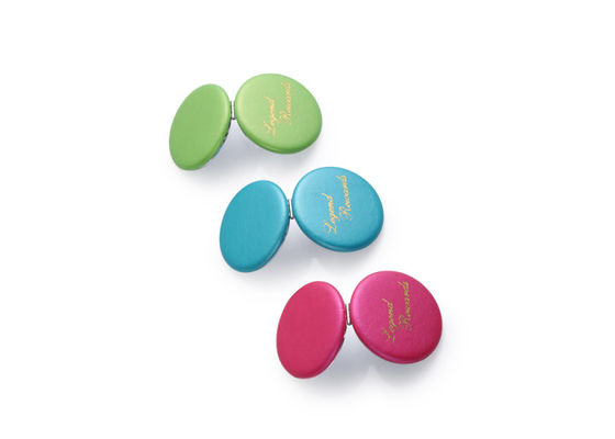 Espelhos cosméticos relativos à promoção da bolsa do estojo compacto do plutônio do espelho do bolso de Macaron