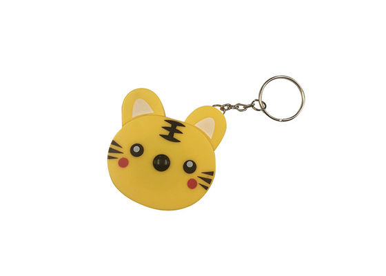 Alfaiate plástico Animal Metal do ABS bonito de Tiger Retractable Tape Measure
