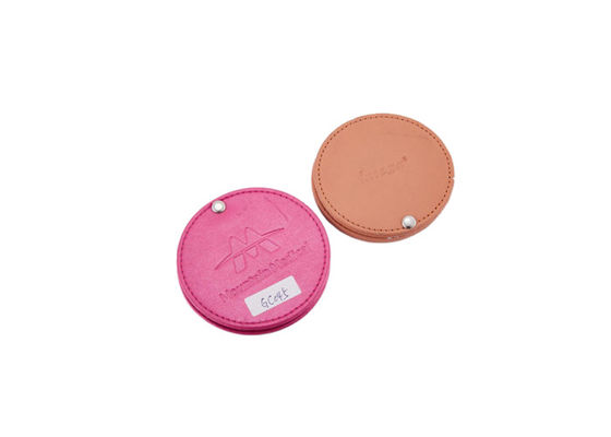 Presente compacto gravado do espelho do espelho 10mm do bolso espessura cosmética Rotatable único