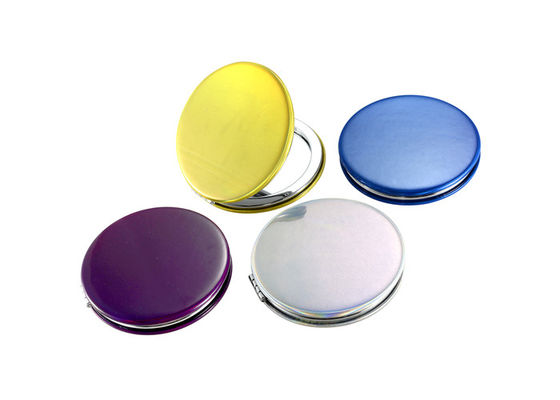 Do espelho portátil da composição do plutônio de Jelly Color a bolsa redonda das senhoras espelha dobrável