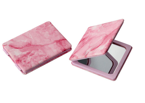 Prata decorativa gravada de mármore do espelho compacto da bolsa que carimba Pantone