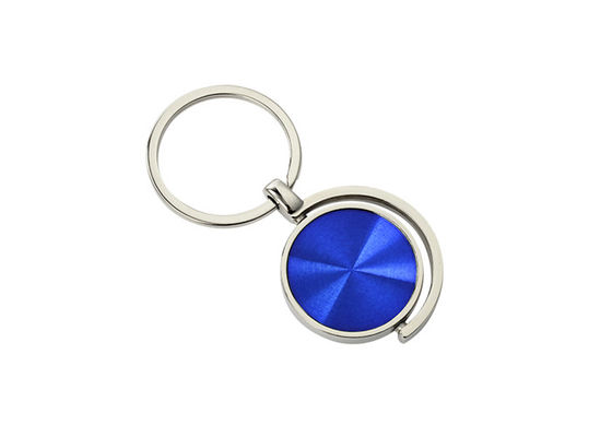 Suporte da corrente chave do metal do teste padrão do CD colorido em volta da corrente chave liga de zinco JR023