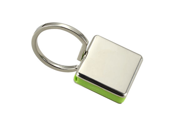 Da pressão liga de zinco do suporte da corrente chave do metal do gancho a anti oxidação gravou Keyrings do metal
