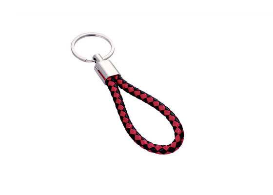 Chave de couro imprimindo UV Ring Holder das portas-chaves de couro ligas de zinco do plutônio