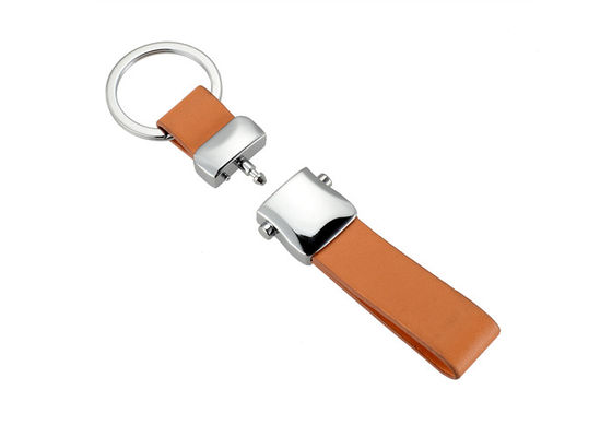 Mini Key Holder colorido removível 9mm personalizou o Keyring de couro