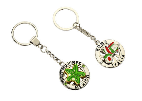 Presente local bonito da propaganda do Keyring da lembrança da corrente chave do metal de Pantone