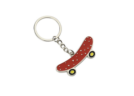 Presente bonito da lembrança da porta-chaves liga de zinco mini 3.5mm Pantone do skate do ferro