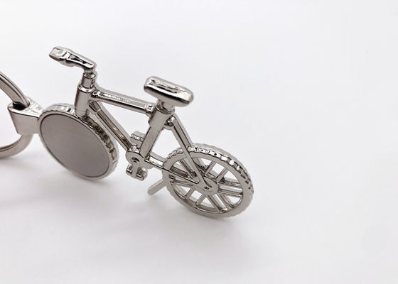 O laser do metal da bicicleta gravou o presente de Logo Bike Key Chain Souvenir dos Keyrings