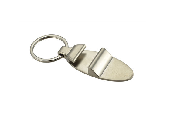Keyring gravado personalizado elipse da corrente chave de abridor de garrafa metal liga de zinco