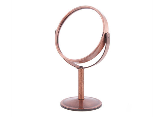 Lados dobro Mini Rose Desk Top Mirror do espelho cosmético Rotatable redondo da tabela