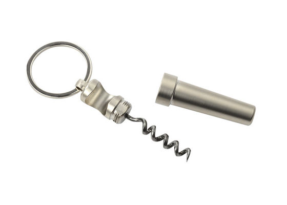 Prata Multifunction 17mm do suporte da chave do abridor de garrafa do metal da corrente chave